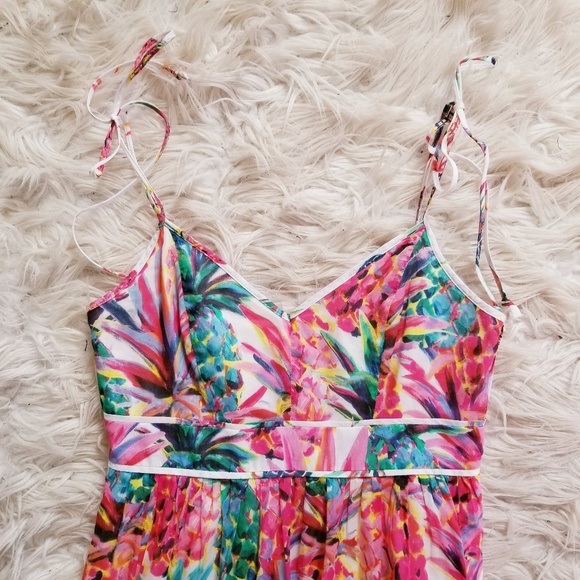 J Crew Painted Pineapple Sun Dress - Picture 5 of 8